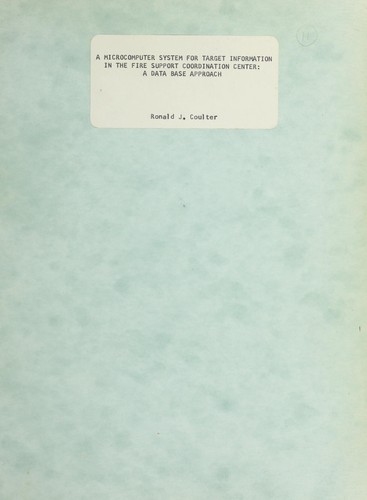 Cover for A microcomputer system for target information in the fire support coordination center