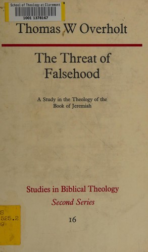 Cover for The threat of falsehood