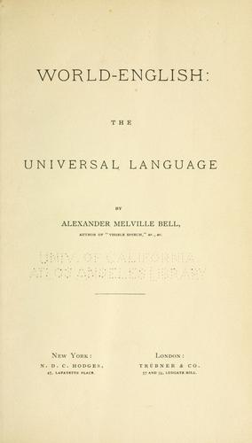 Cover for World-English