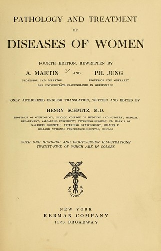 Cover for Pathology and treatment of diseases of women