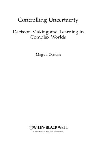 Cover for Controlling uncertainty