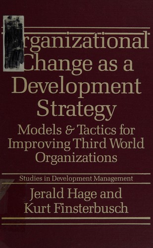 Cover for Organizational change as a development strategy
