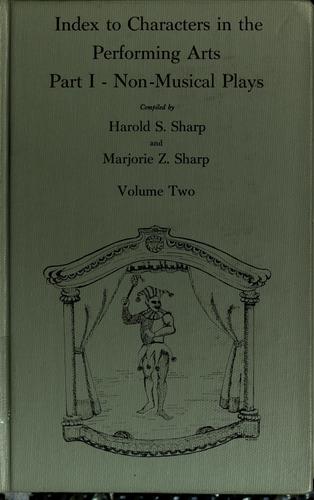 Cover for Index to characters in the performing arts