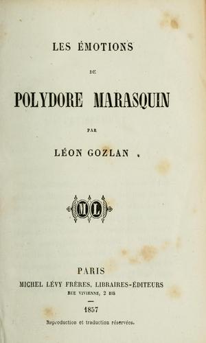 Cover for Les émotions de Polydore Marasquin