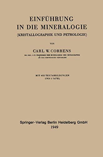 Cover for Einführung in die Mineralogie