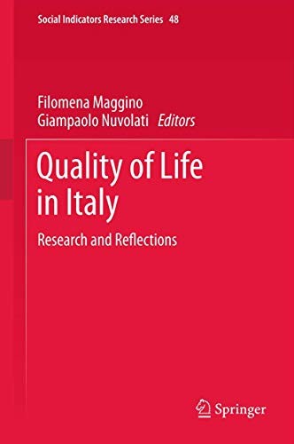 Cover for Quality of life in Italy