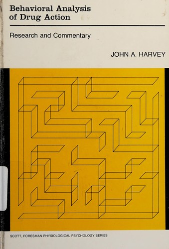 Cover for Behavioral analysis of drug action