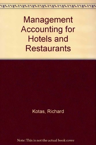Cover for Management Accounting for Hotels and Restaurants