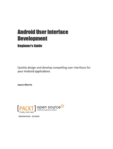 Cover for Android user interface development