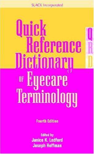 Cover for Quick Reference Dictionary of Eyecare Terminology