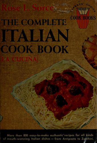 Cover for The complete Italian cook book