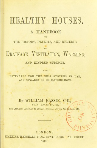 Cover for Healthy houses