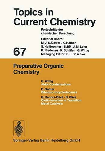 Cover for Preparative Organic Chemistry