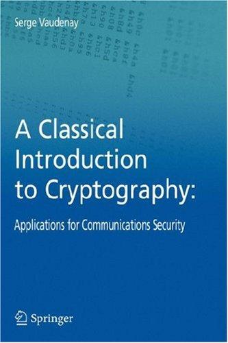 Cover for A Classical Introduction to Cryptography