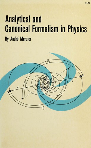 Cover for Analytical and canonical formalism in physics