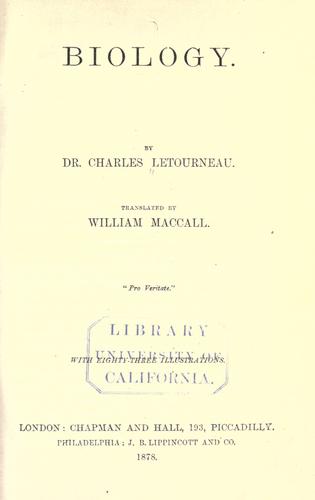 Cover for Biology.