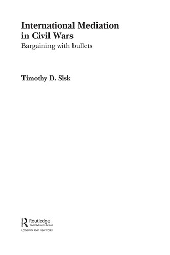 Cover for International mediation in civil wars