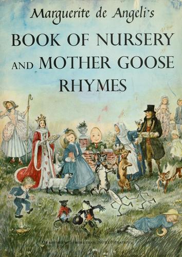 Cover for Book of nursery and Mother Goose rhymes.