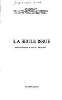 Cover for La Seule issue