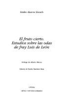 Cover for El fruto cierto