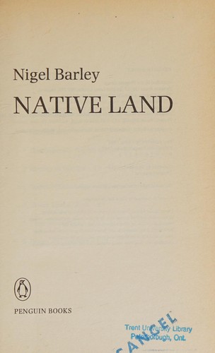 Cover for Native land