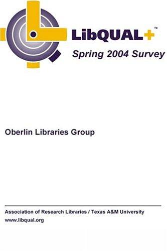 Cover for Oberlin Libraries Group (OLG) Survey Results - 2004
