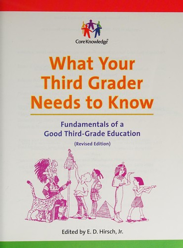 Cover for What your third grader needs to know
