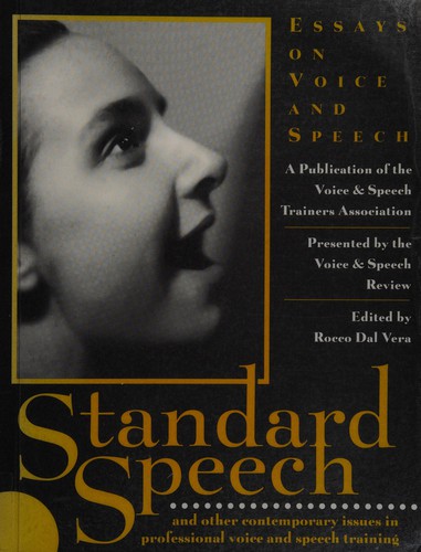 Cover for Standard speech and other contemporary issues in professional voice and speech training