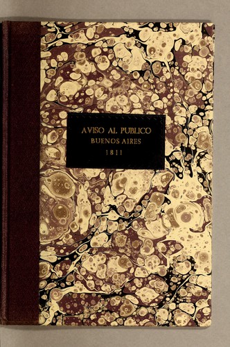 Cover for Aviso al publico