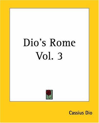 Cover for Dio's Rome