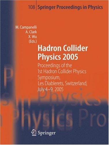 Cover for Hadron Collider Physics 2005