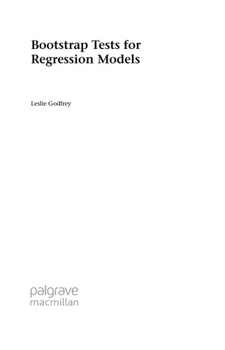 Cover for Bootstrap tests for regression models