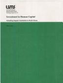 Cover for Investment in human capital