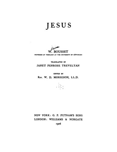 Cover for Jesus