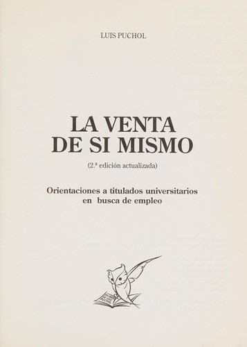 Cover for Venta En Si Mismo, La