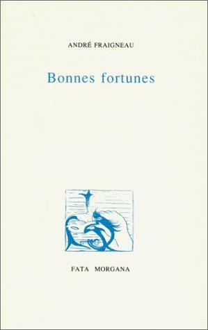 Cover for Bonnes fortunes