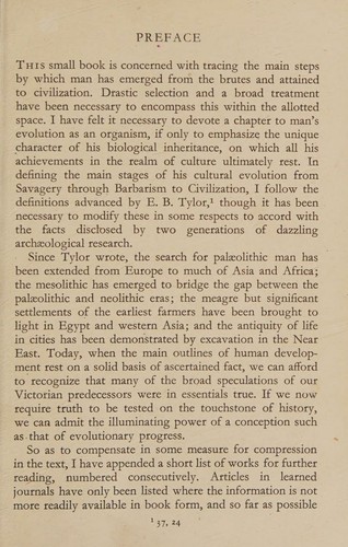 Cover for From savagery to civilization.