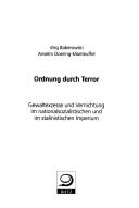 Cover for Ordnung durch Terror