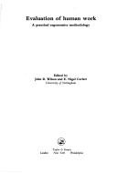 Cover for EVALUATN OF HUMAN WORK PB SEE