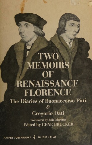 Cover for Two memoirs of Renaissance Florence