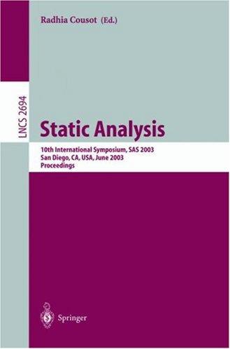 Cover for Static Analysis