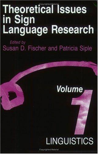 Cover for Theoretical Issues in Sign Language Research, Volume 1
