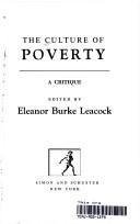 Cover for Culture Poverty