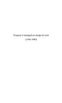 Cover for Français et immigrés en temps de crise