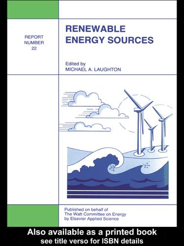 Cover for Renewable Energy Sources