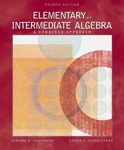 Cover for Elementary and Intermediate Algebra