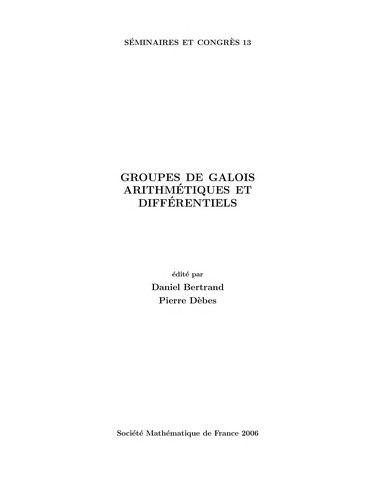 Cover for Groupes de Galois arithmétiques et différentiels