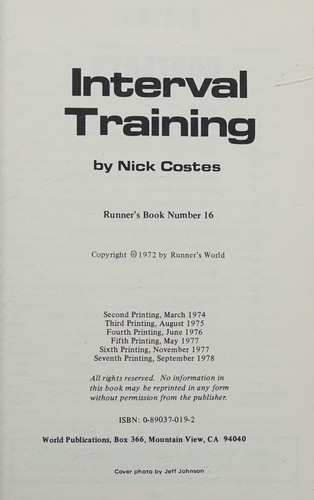 Cover for Interval Training