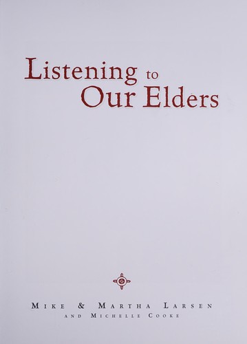 Cover for Listening to Our Elders