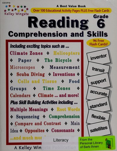Cover for Reading Comprehension Grade 6